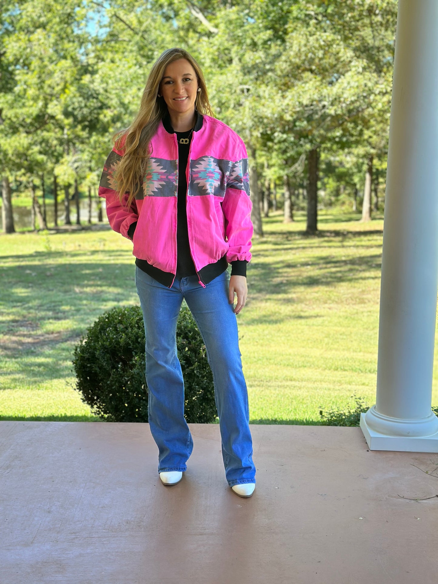 Pink Bomber Jacket