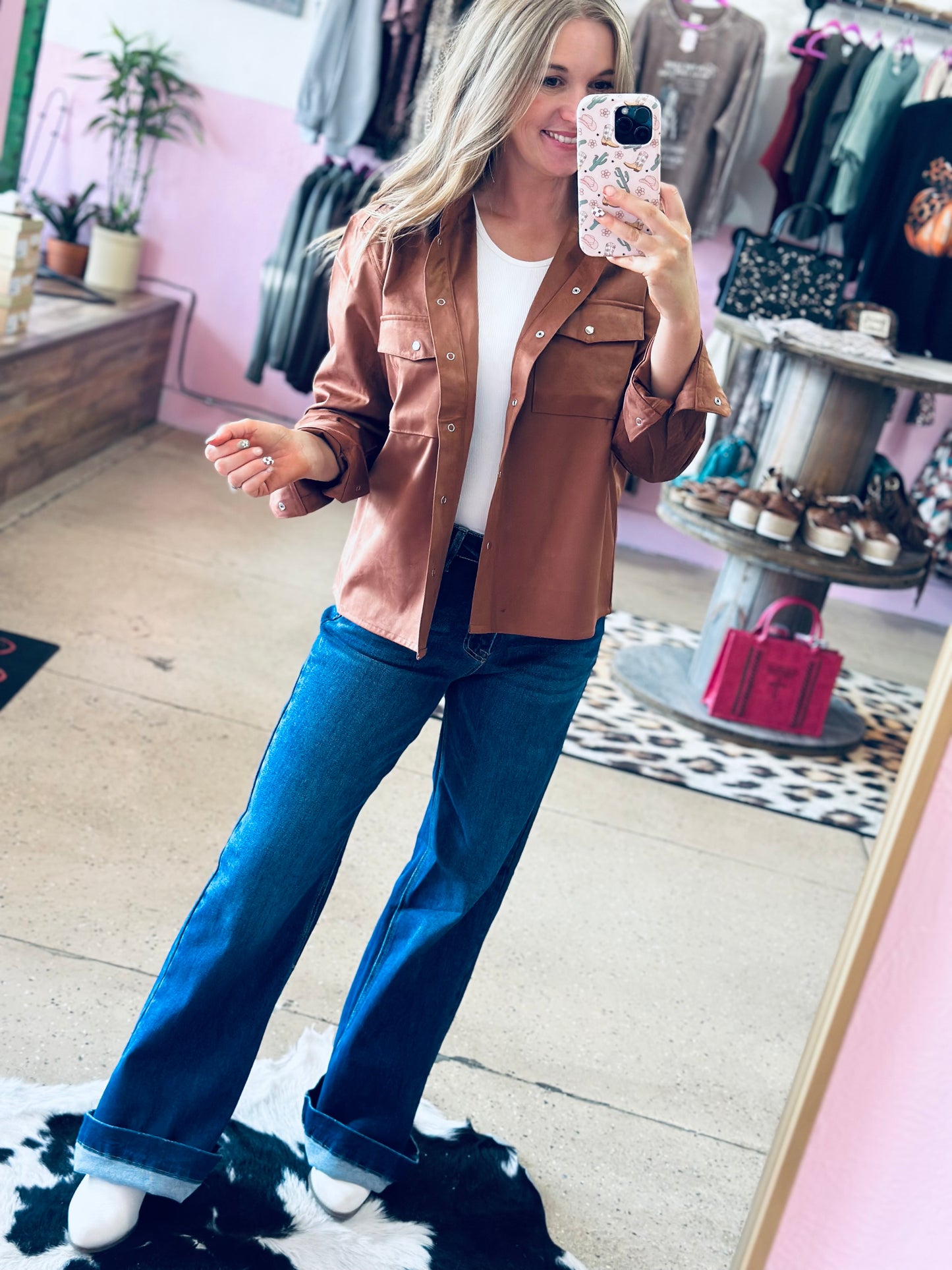 Dixie Suede Long Sleeve