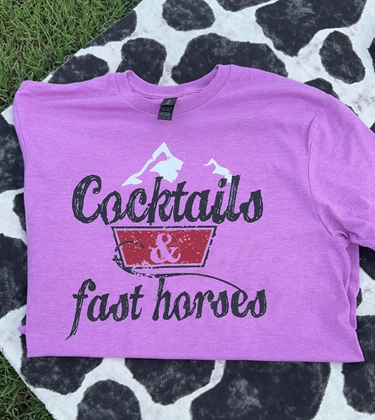 Cocktails & Fast Horses Tshirt