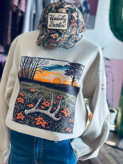 Antler Sunset Sweatshirt
