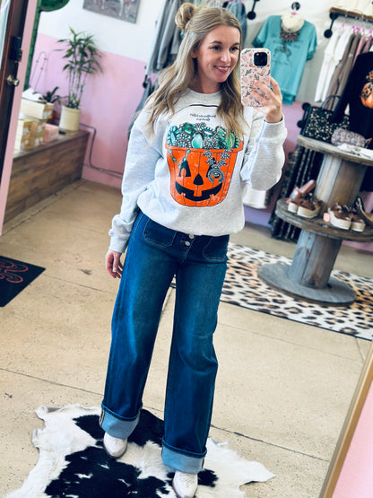 Turquoise Halloween Bucket Shirt