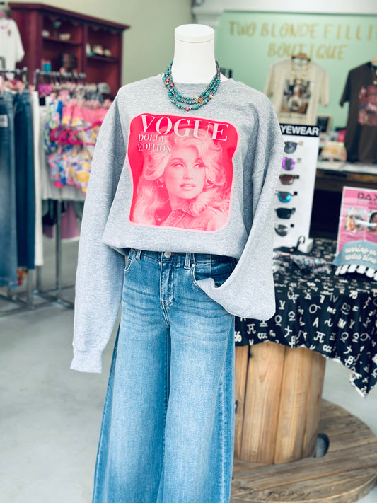 Dolly Vogue PINK Sweatshirt