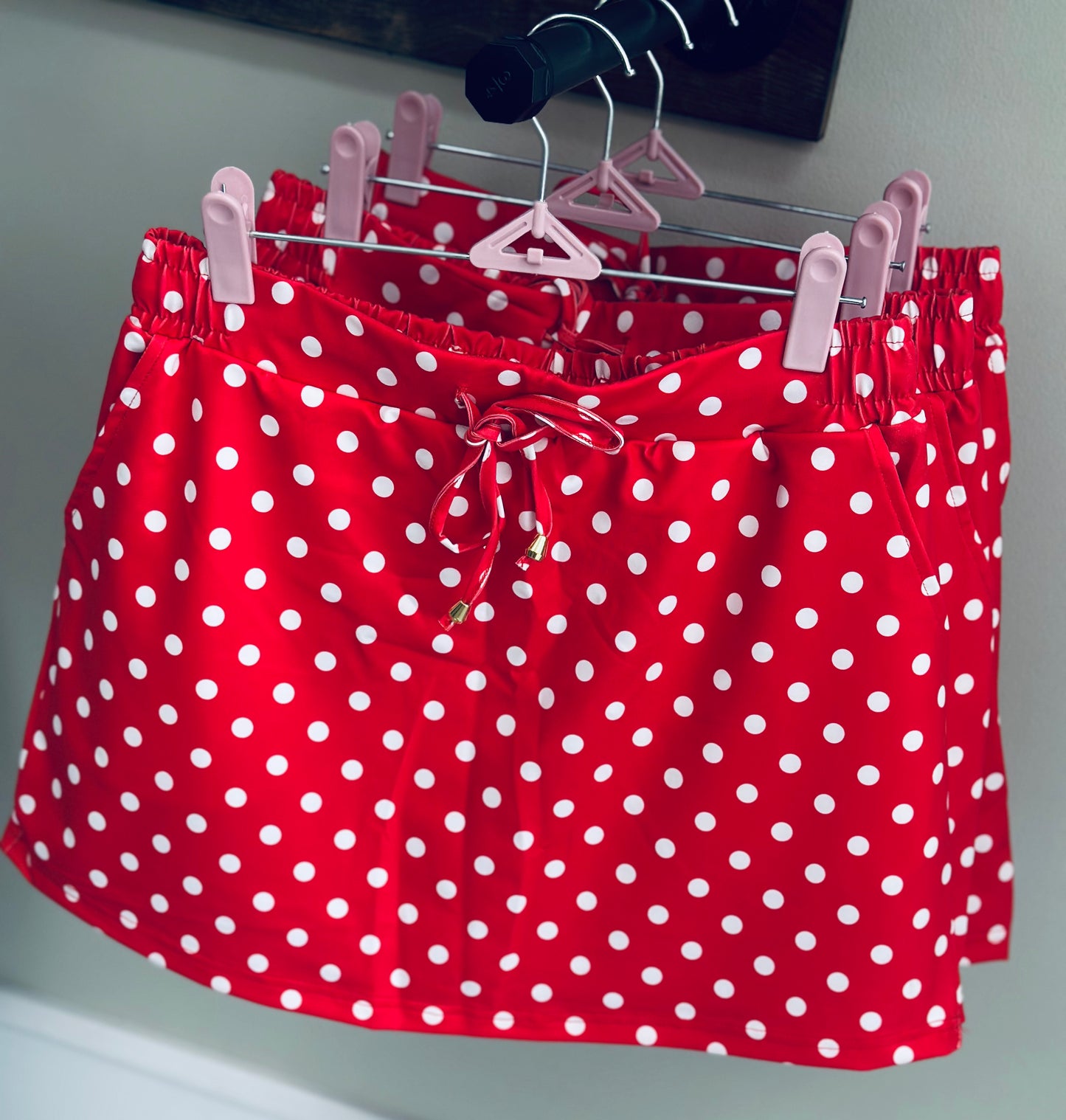 Red Polka Dot Skorts