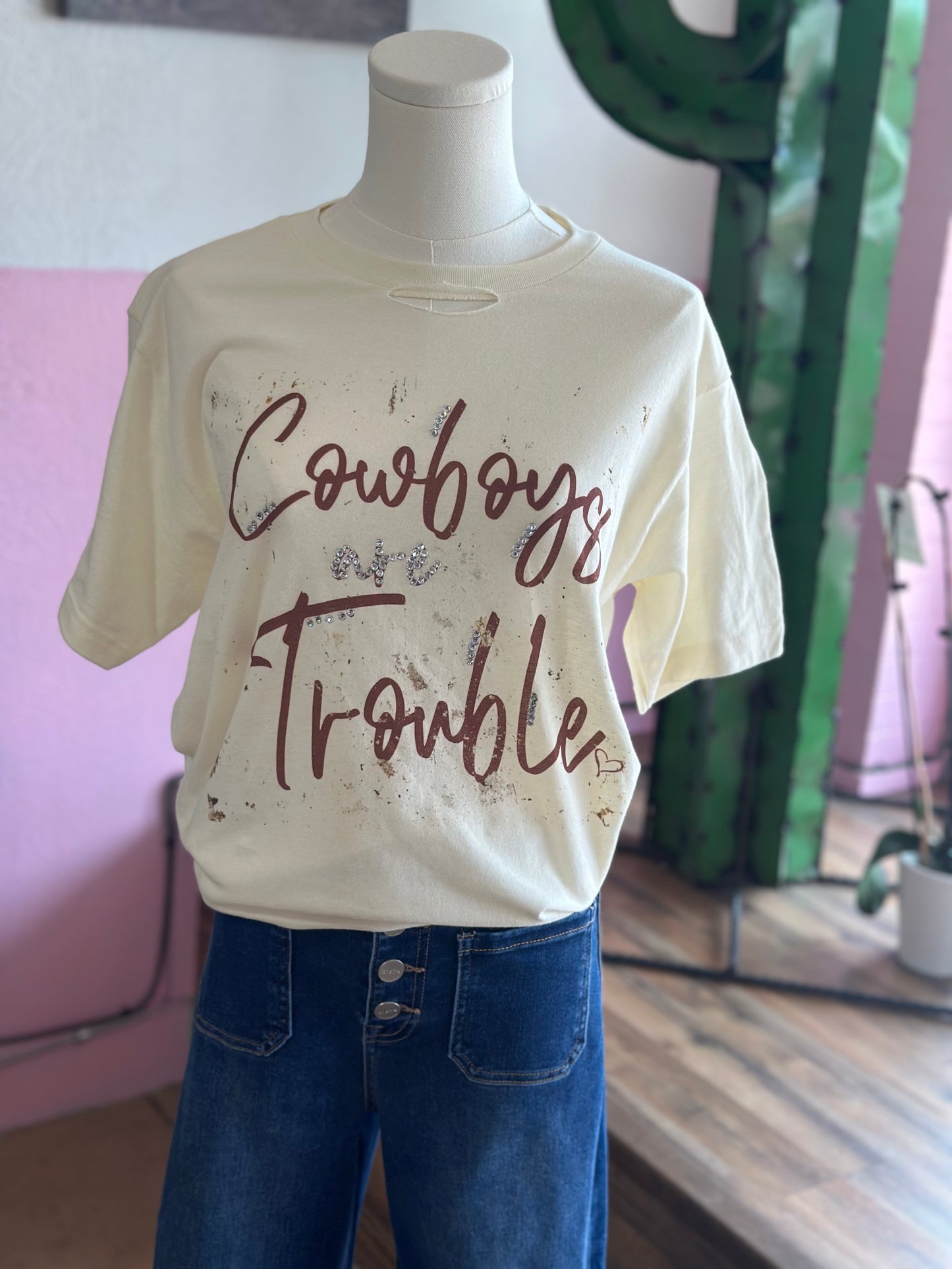 Cowboys Are Trouble Tshirt