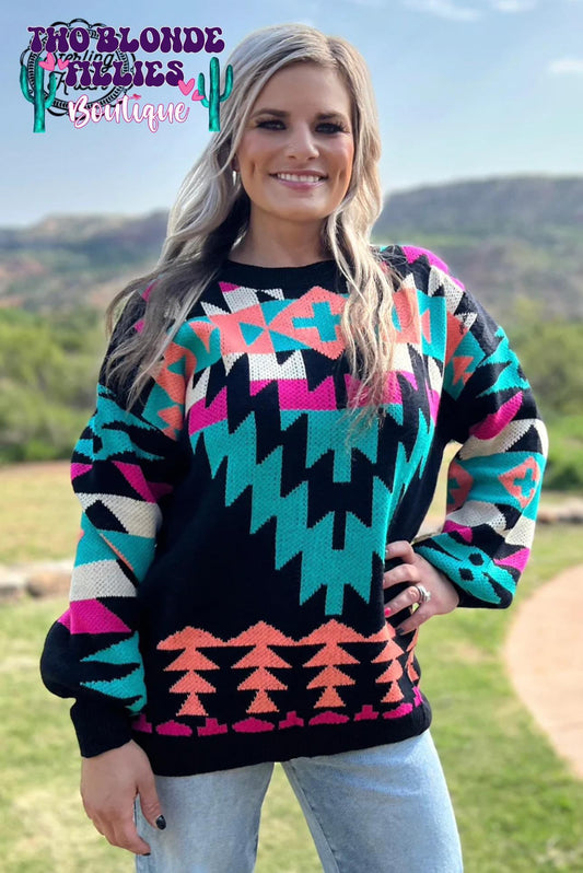 Western Lights Knit Sweater