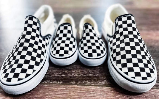 Pre Order Black & White Checkered Shoes