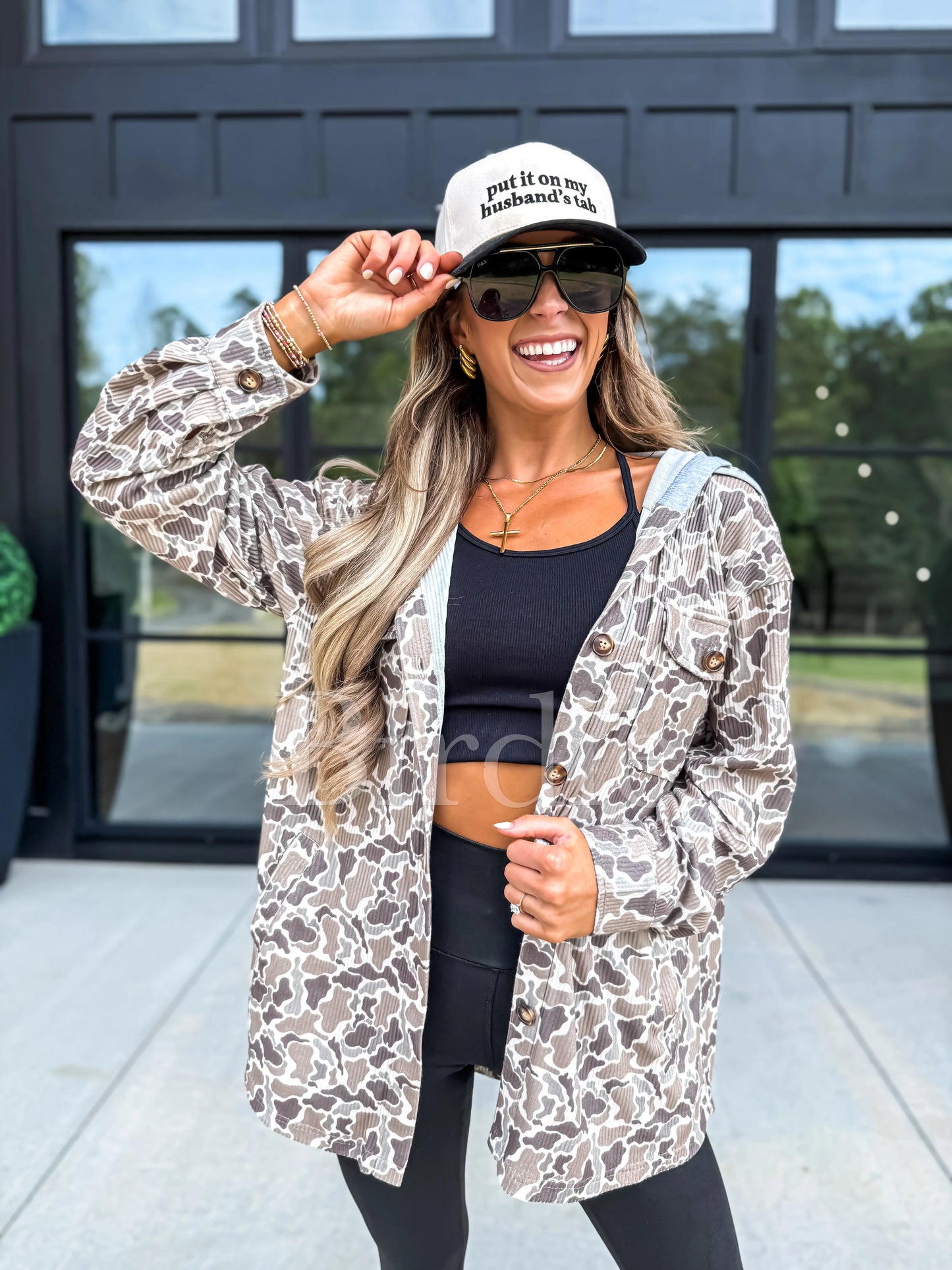 Pre Order Ribbed Duck Camo Shacket