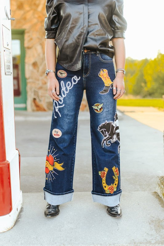 Pre Order Rodeo Patch Jeans