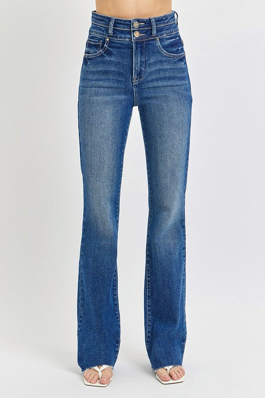 Double Button BootCut Jeans