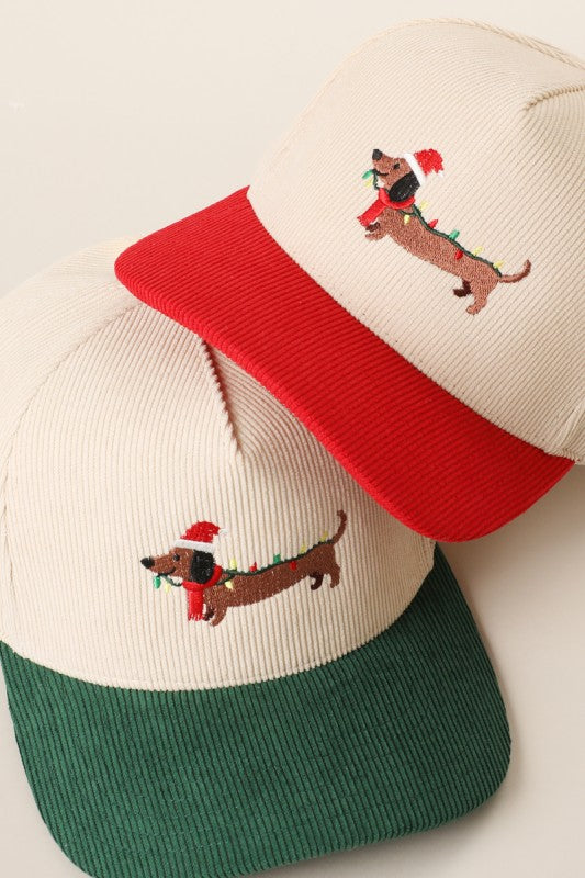 Pre Order Christmas Weenie Dog Hats