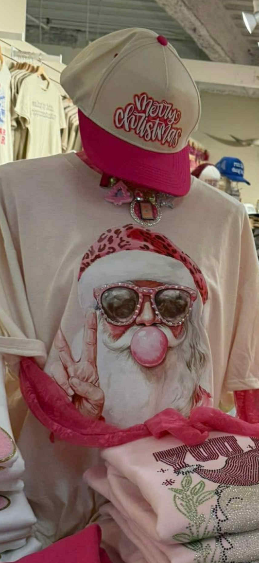 Bubblegum Santa Tshirt