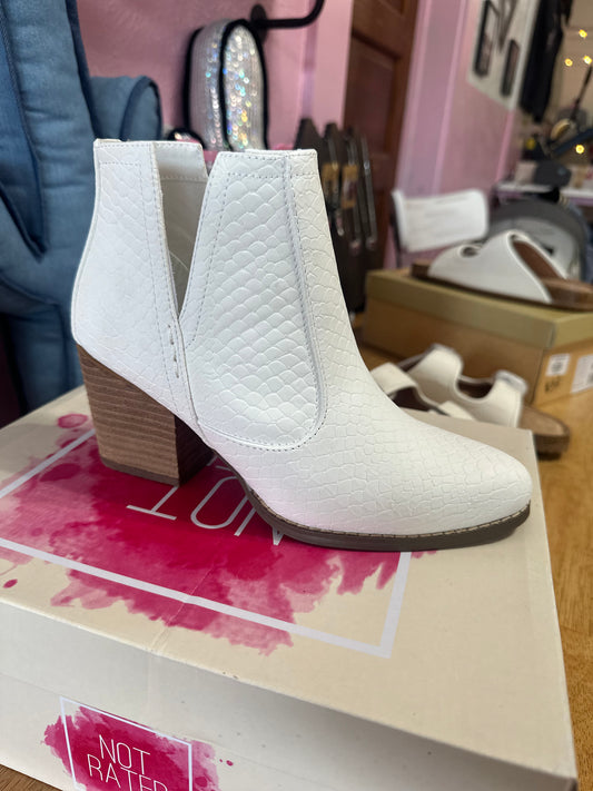 White booties