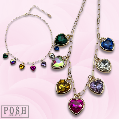 Dazzle Heart Necklace