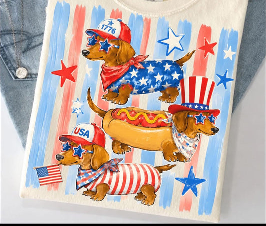 4th of July Weenie Tshirt