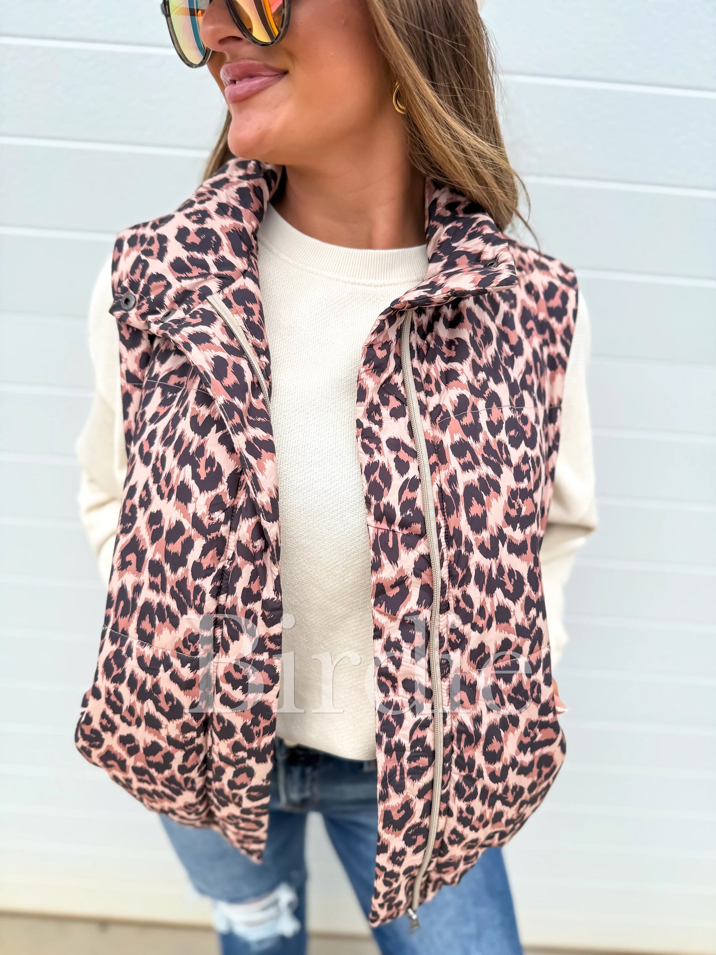 Pre Order Leopard Puffer Vest