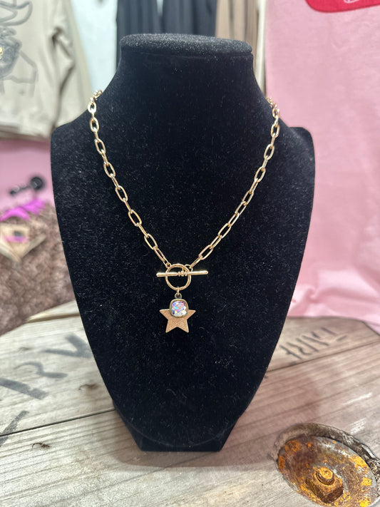 Gold Star Necklace