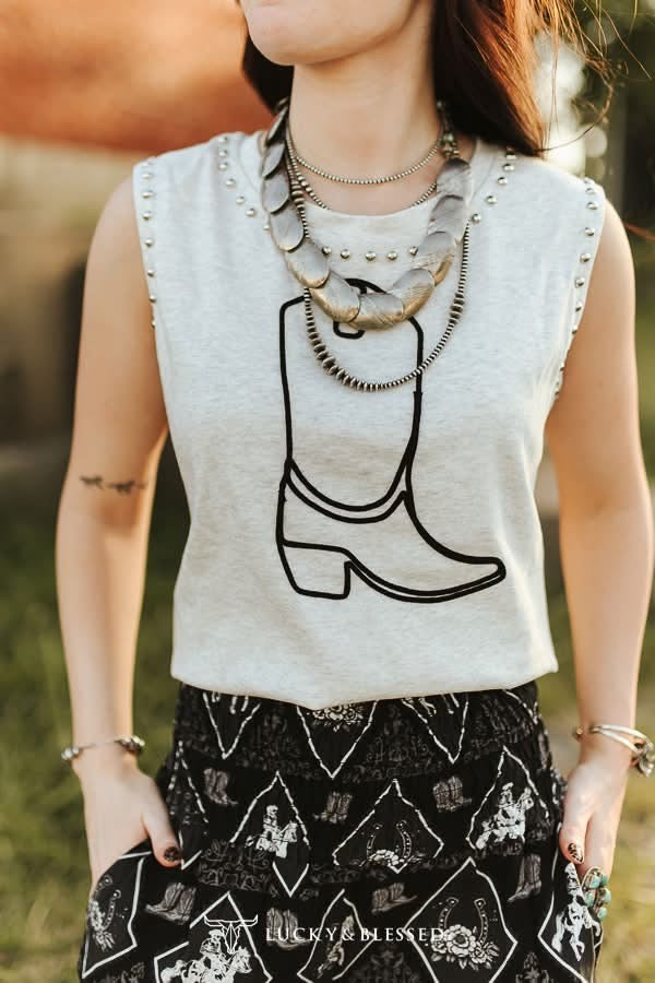 Midnight Cowgirl Tank