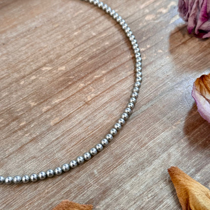 18 inch  4mm silver plated necklace