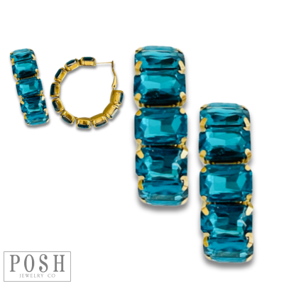 Rhinestone Hoops
