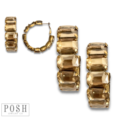 Rhinestone Hoops