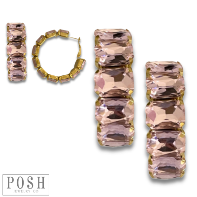 Rhinestone Hoops