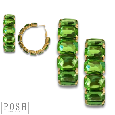 Rhinestone Hoops