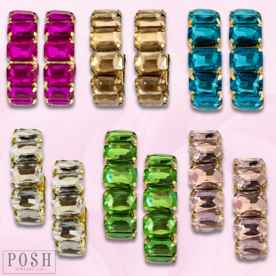 Rhinestone Hoops