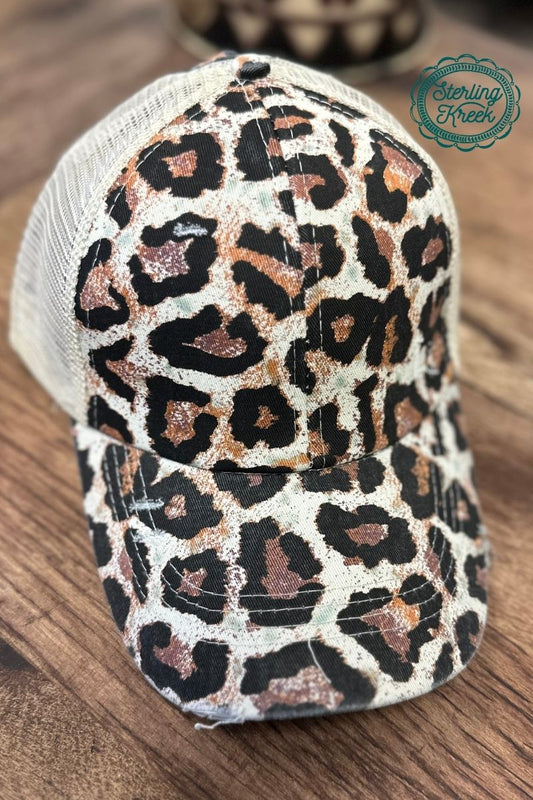 Natural Leopard Hat